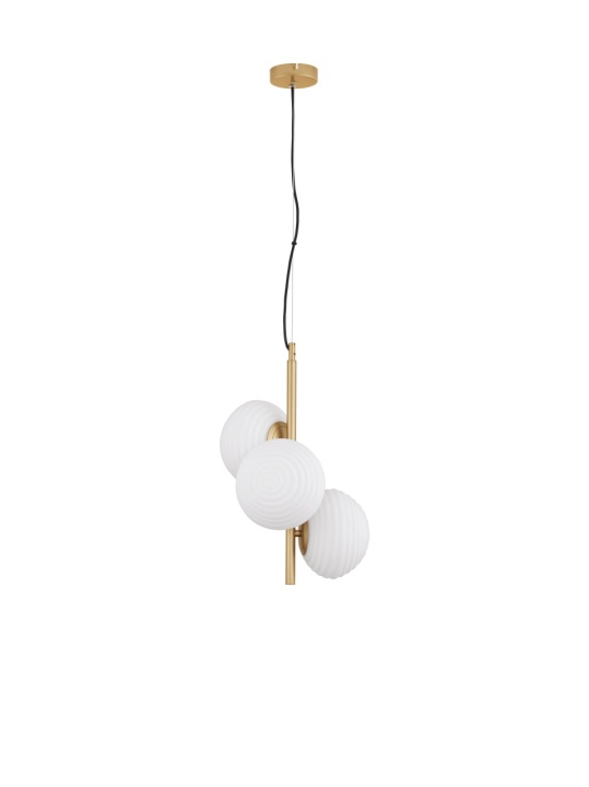 Corp de iluminat suspendat Allen Alb / Gold Matt Ø32,5 x H 120 cm - Img 2