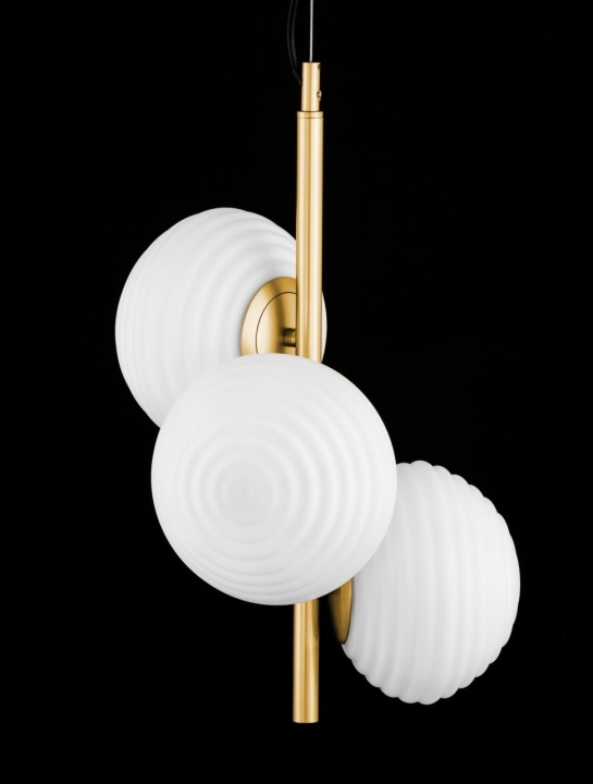 Corp de iluminat suspendat Allen Alb / Gold Matt Ø32,5 x H 120 cm - Img 5