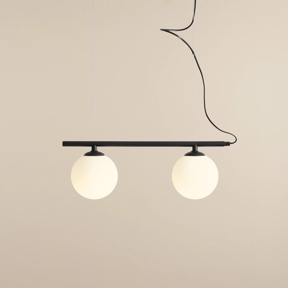 Corp de iluminat suspendat Beryl 50 cm 2xE14 - Negru - Img 3