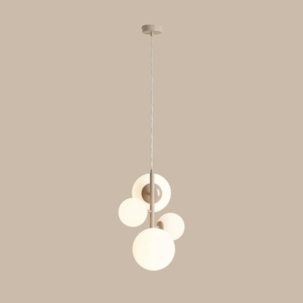 Corp de iluminat suspendat Bloom 46 cm 2xE14 / E27 - Bej - Img 3