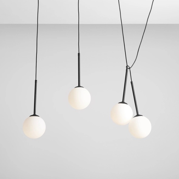 Corp de iluminat suspendat Bosso 100 cm 4xE14 - Negru - Img 2