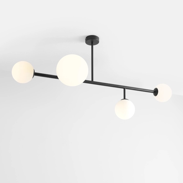 Corp de iluminat suspendat Dione 117 cm 3xE14 / E27 - Negru - Img 3