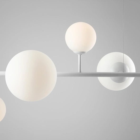 Corp de iluminat suspendat Dione 130 cm 4xE14 / E27 - Alb - Img 3