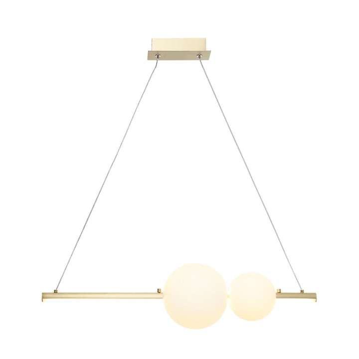 Corp de iluminat suspendat Equilibrio Sfera LED 3000K - Gold Matt, Opal - Img 2