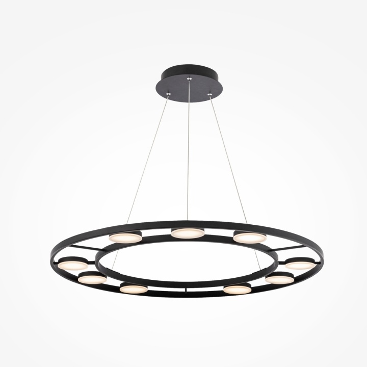 Corp de iluminat suspendat Fad Ø 80 cm 3000K - Negru - Img 2