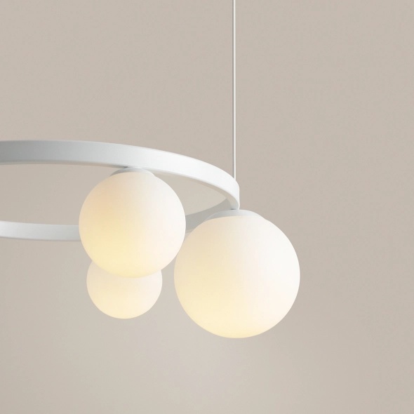 Corp de iluminat suspendat Garda 73 cm 3xE14 / E27 - Alb - Img 3