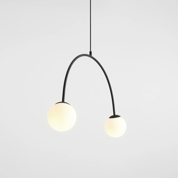 Corp de iluminat suspendat Lea 84 cm 2xE14 - Negru - Img 3