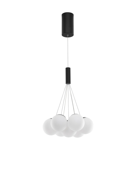 Corp de iluminat suspendat Nuvole Opal / Negru Ø36 x H 150 cm - Img 2