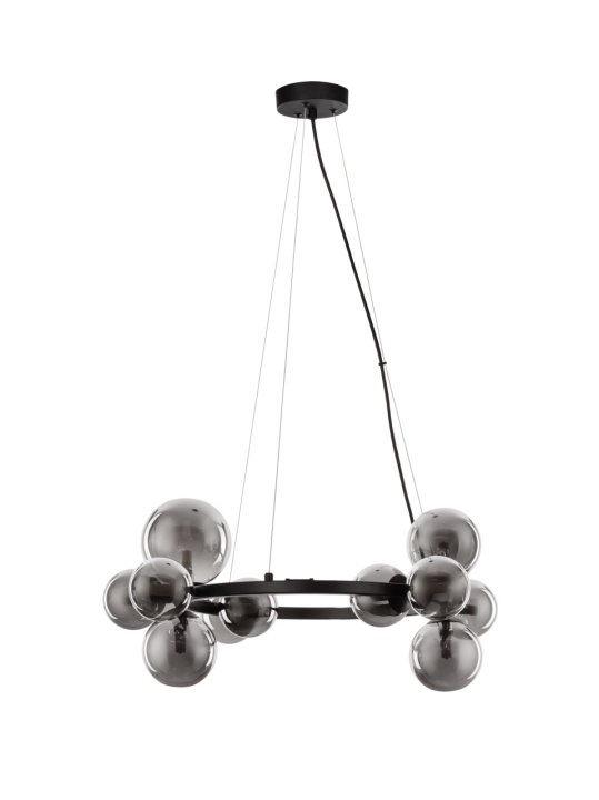 Corp de iluminat suspendat Odillia Smokey / Negru Ø65 x H 120 cm - Img 2