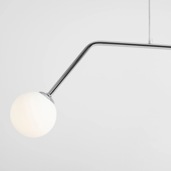 Corp de iluminat suspendat Pure 150 cm 2xE14 - Crom - Img 5