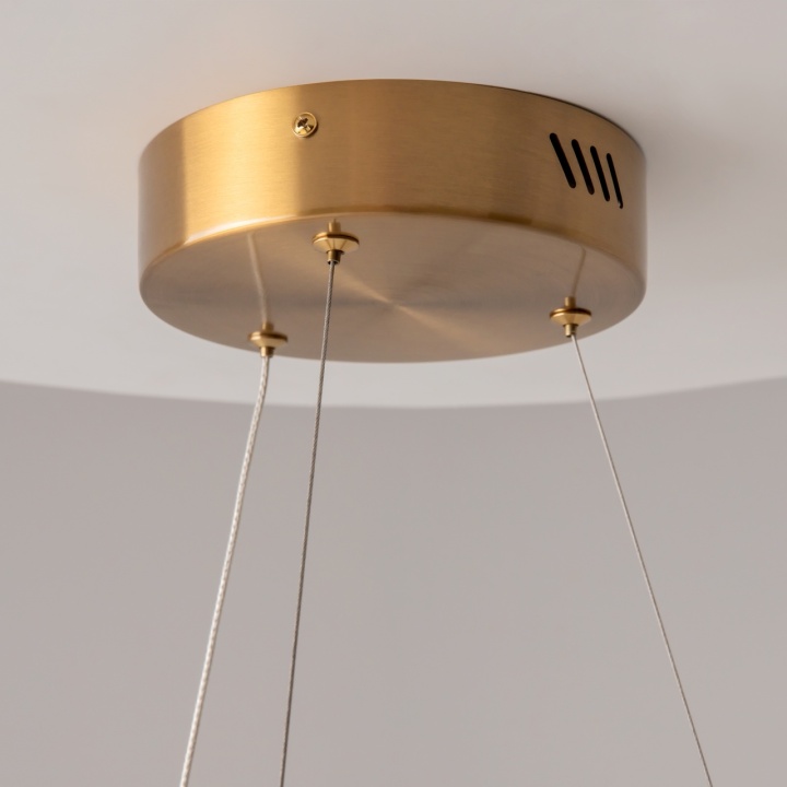 Corp de iluminat suspendat Saturno Ø 60 cm 3500K - Auriu - Img 5