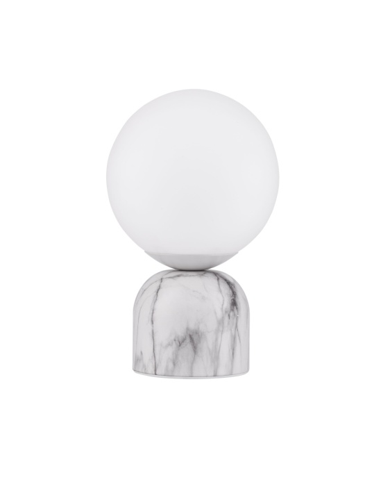 Lampa de masa Kenio Alb / Opal Ø14,5 x H 24 cm - Img 2