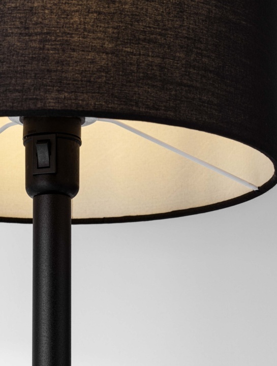 Lampa masa / veioza Sibnia Negru Ø30 x H 58 cm - Img 5