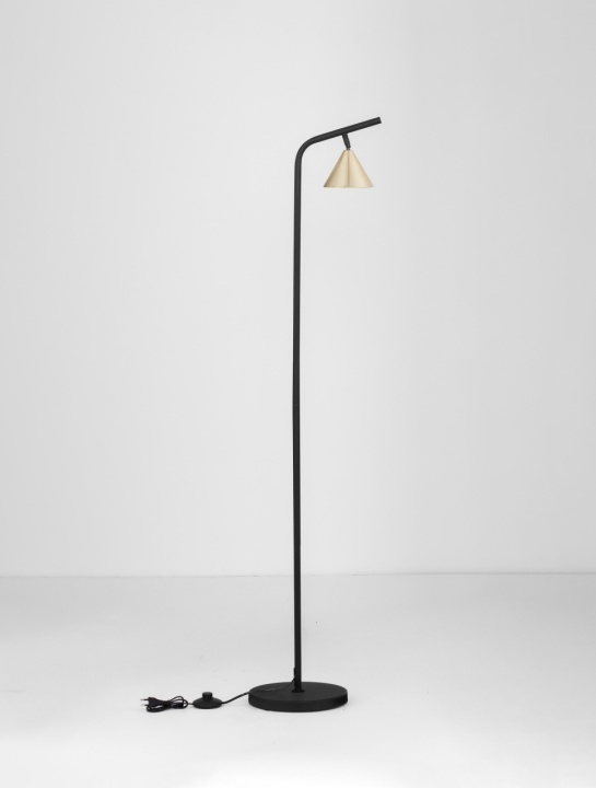 Lampadar Conico Auriu / Negru 31 x 23 x 135 cm - Img 3
