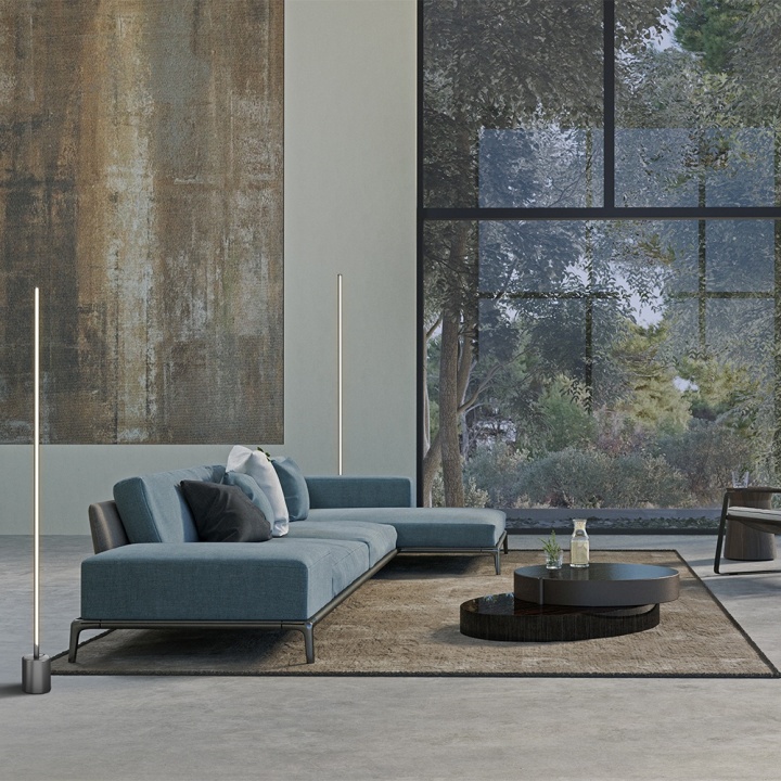 Lampadar Flow H 145 cm - Negru - Img 2