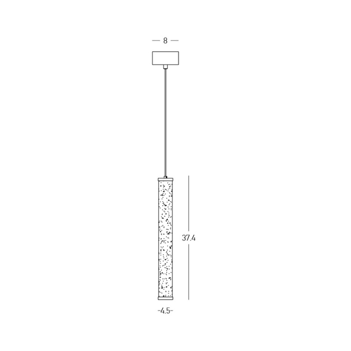 Pendul Alabaster 3000K - Negru, Natural - Img 3