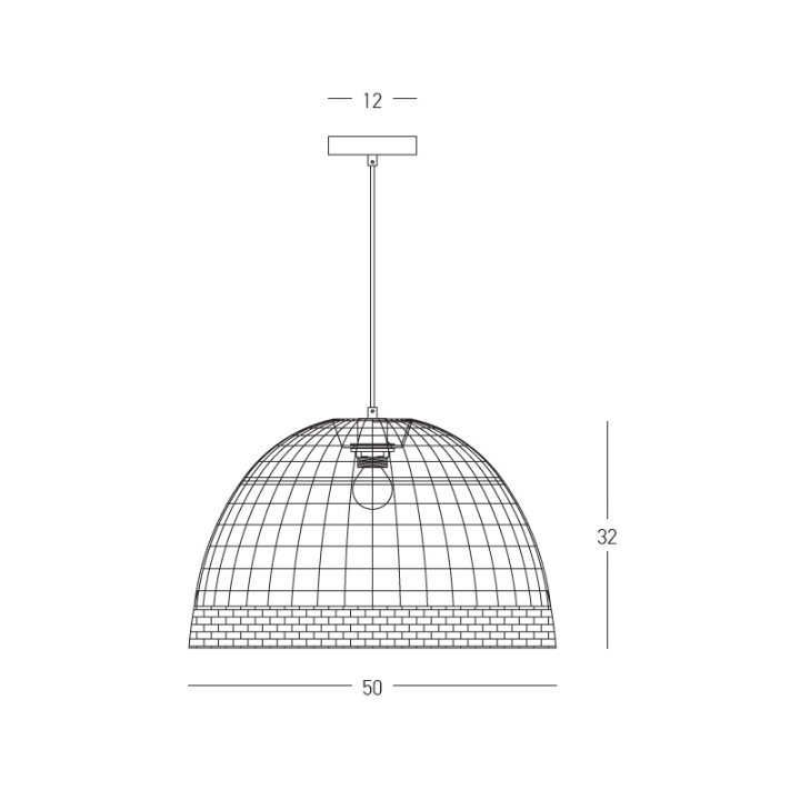 Pendul Amalfi 1xE27 - Maro, Beige, Natural - Img 3