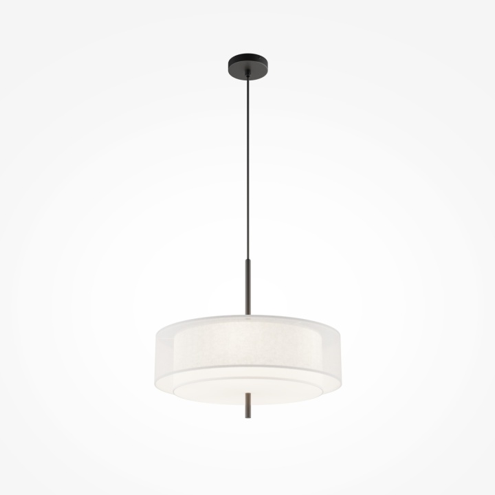 Pendul Bergamo Ø 50 cm E27 - Negru - Img 3