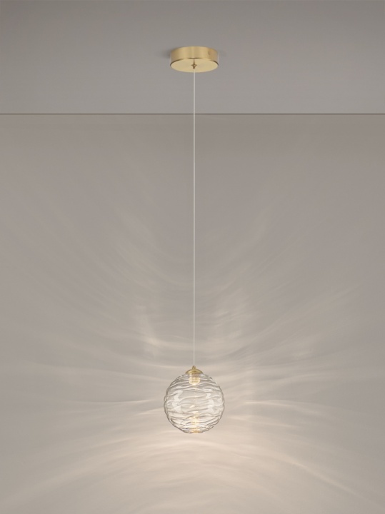 Pendul Blazik Transparent / Auriu Ø14,6 x H 200 cm - Img 4