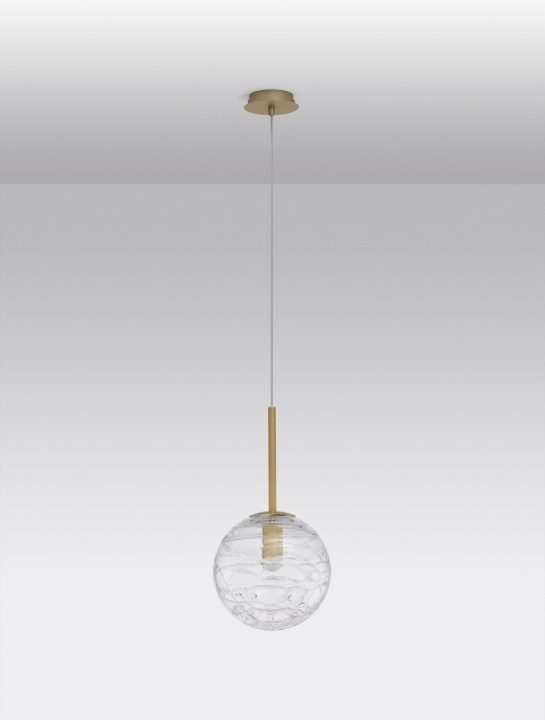 Pendul Coen Transparent / Auriu Ø25 x H 200 cm - Img 3