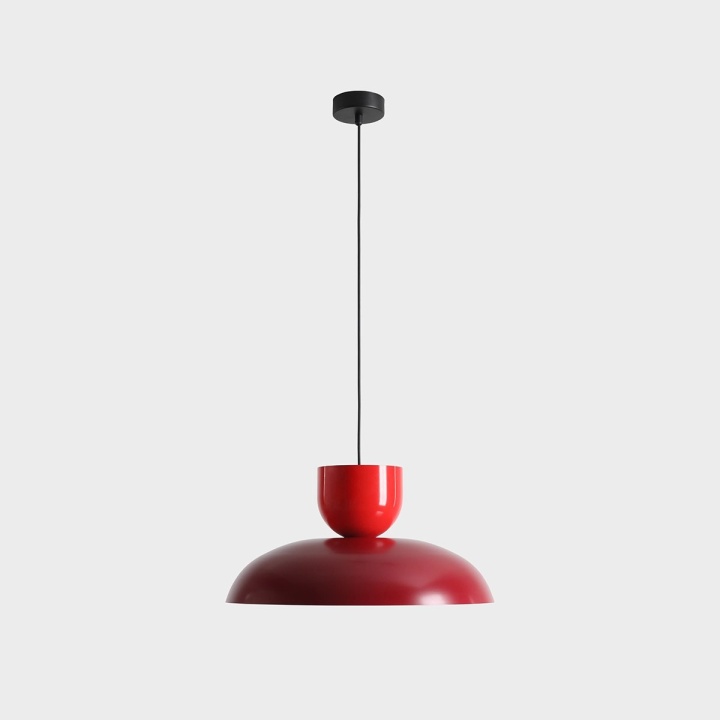 Pendul Ella 47 cm 1xE27 - Roșu vin + Roșu chili - Img 3