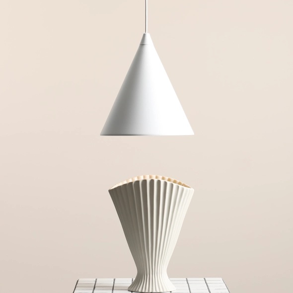 Pendul Form 24 cm 1xE27 - Alb - Img 3