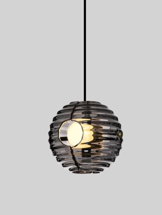 Pendul Las Negru / Auriu / Gri Ø15 x H 145 cm - Img 5