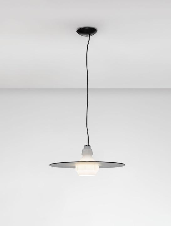Pendul Lora Smokey, Milky / Negru Ø45 x H 180 cm - Img 4