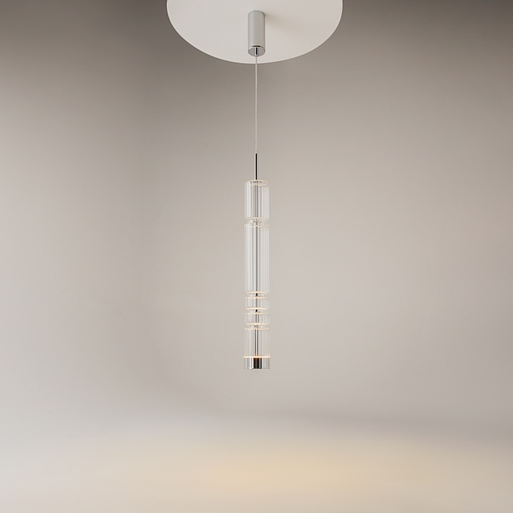 Pendul Ordo Ø 8 cm 3000K - Crom - Img 2