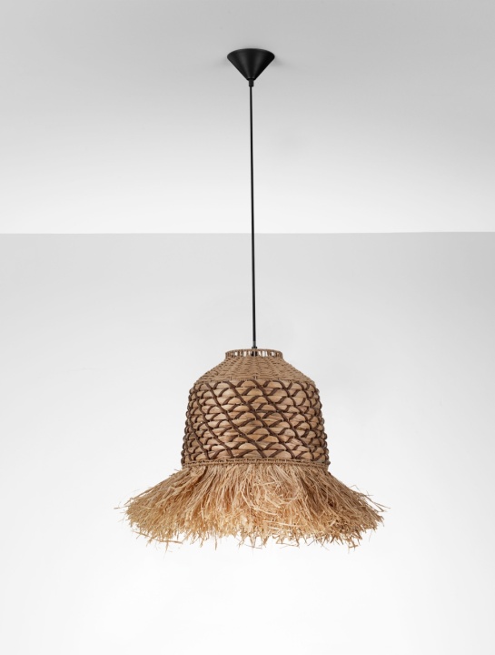 Pendul Sorello Natural / Maro / Negru Ø37 x H 230 cm - Img 3