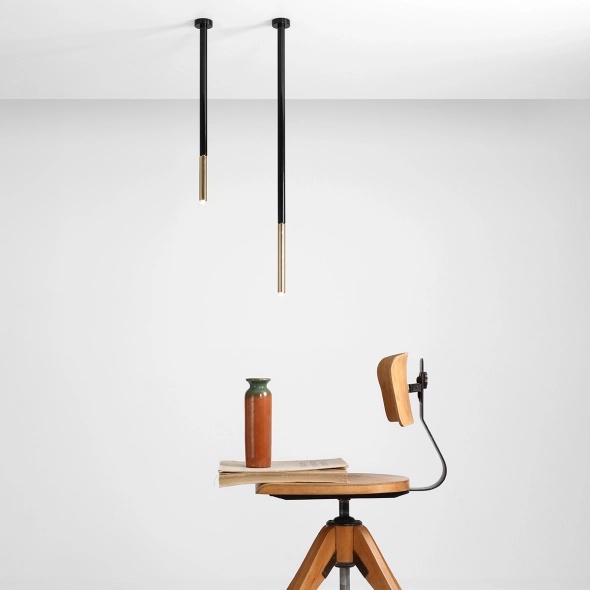 Pendul Stick înălțime 54,5 cm 1xG9 - Negru - Img 4