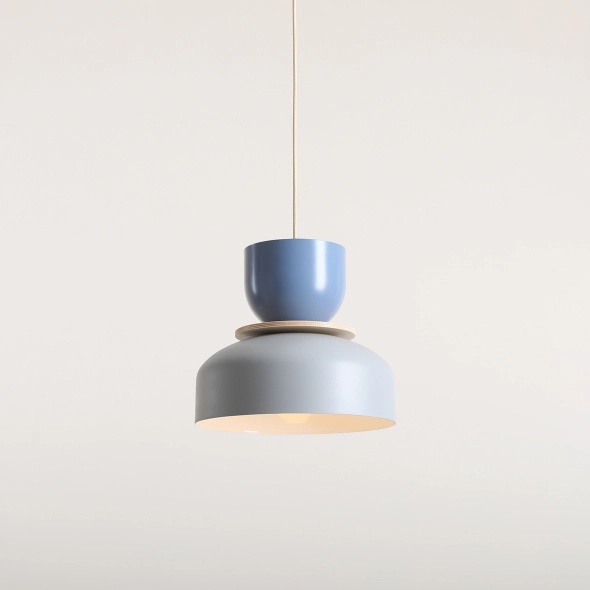 Pendul Uto 30 cm 1xE27 - Albastru prăfuit + Gri - Img 3