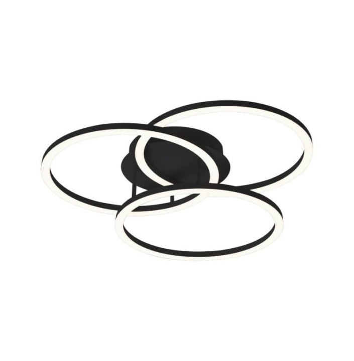Plafonieră 3 lumini sand Livia - Negru / Beige - Img 2