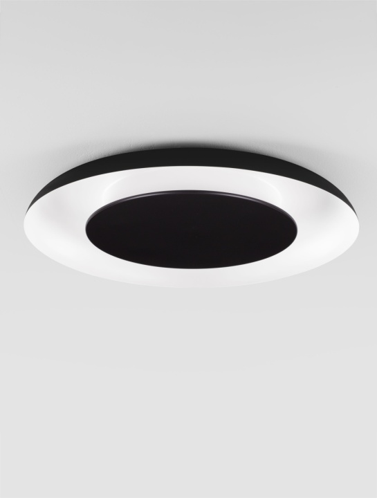 Plafoniera Epos Negru / Alb Ø60 x H 6 cm - Img 3