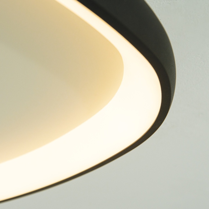 Plafonieră Forma Organica LED 3000K - Negru mat - Img 4