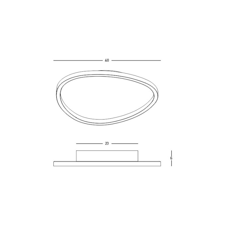 Plafonieră Onda Disk LED 3000K - Negru - Img 3
