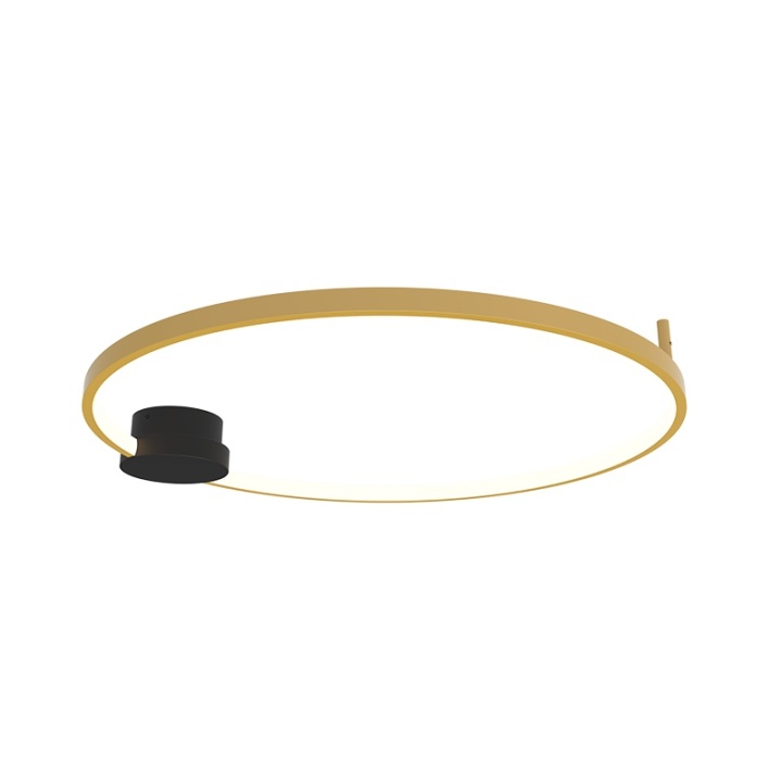 Plafonieră Orbita Duo LED 3000K - Negru mat, Gold Matt - Img 2