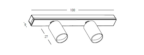 Proiector EYES LED 2 Sina magnetica 11mm Mini Surface - D:2, 2.6W, 3000K, Negru - Img 6