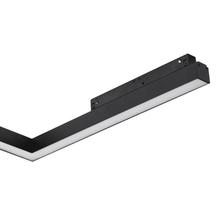 Proiector pe colt orizontal sina magnetica Alfa SAGA 24W 3000K - Negru - Img 2