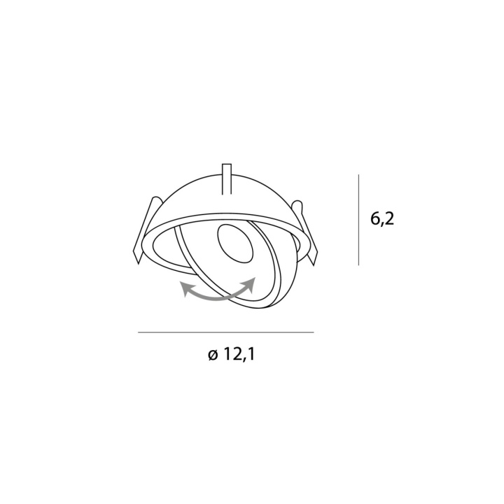 Spot încastrat Recessed Lamp Vector 10W negru - Img 4