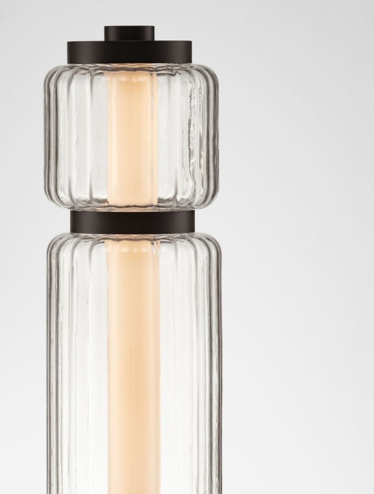 Veioza Liessa Negru / Transparent Ø14 x H 39 cm - Img 5