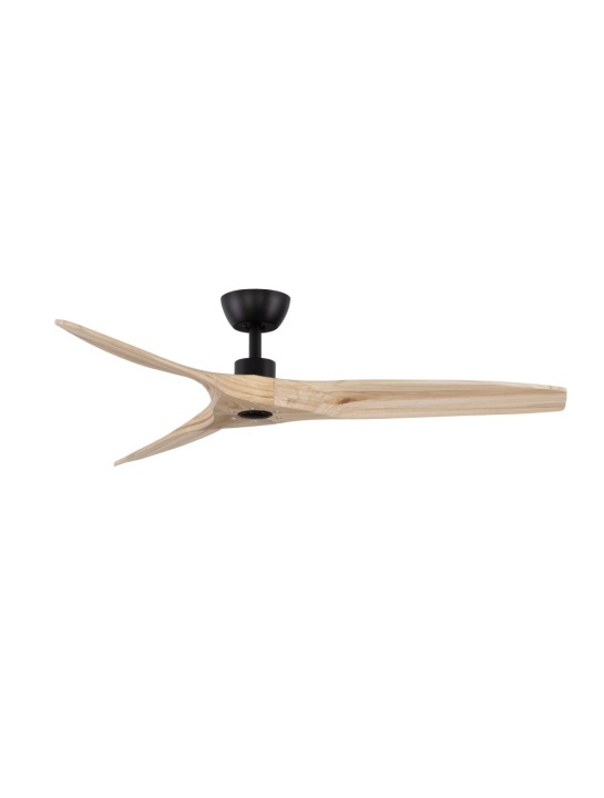 Ventilator Arcadia Negru / Natural / Lemn Ø132 x H 26-38,6 cm - Img 2