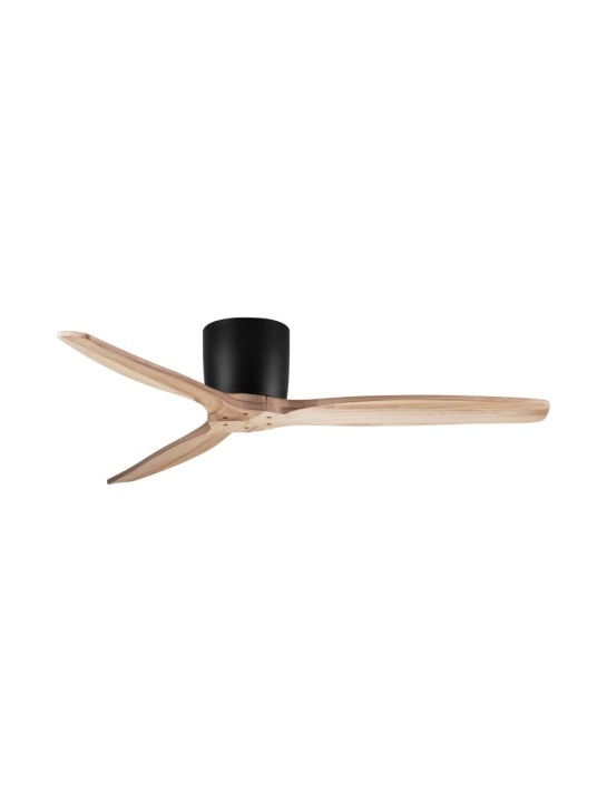 Ventilator Ninemia Negru / Natural / Lemn Ø132 x H 22 cm - Img 2