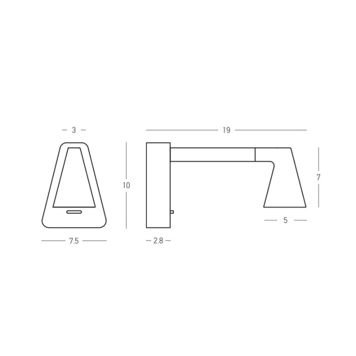 Aplică Linor 2694 LED 6W 2700K/3000K – negru texturat - Img 4