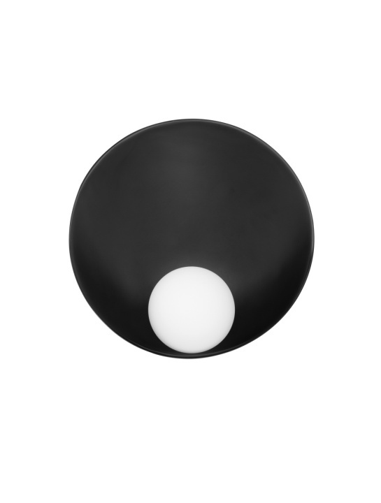 Aplica Minim Negru / Opal Ø23 x 12 cm - Img 3