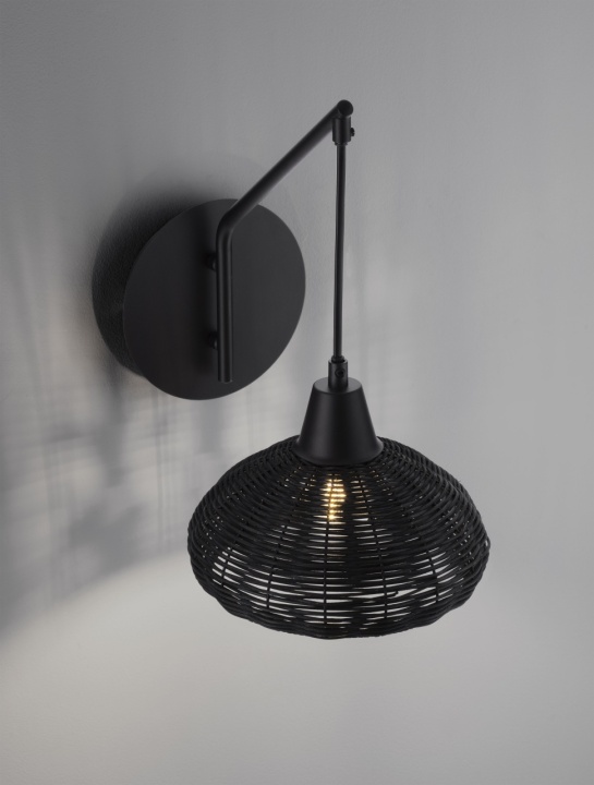 Aplica perete decorativa Fado Negru 20,5 x 14 x 40 cm - Img 5