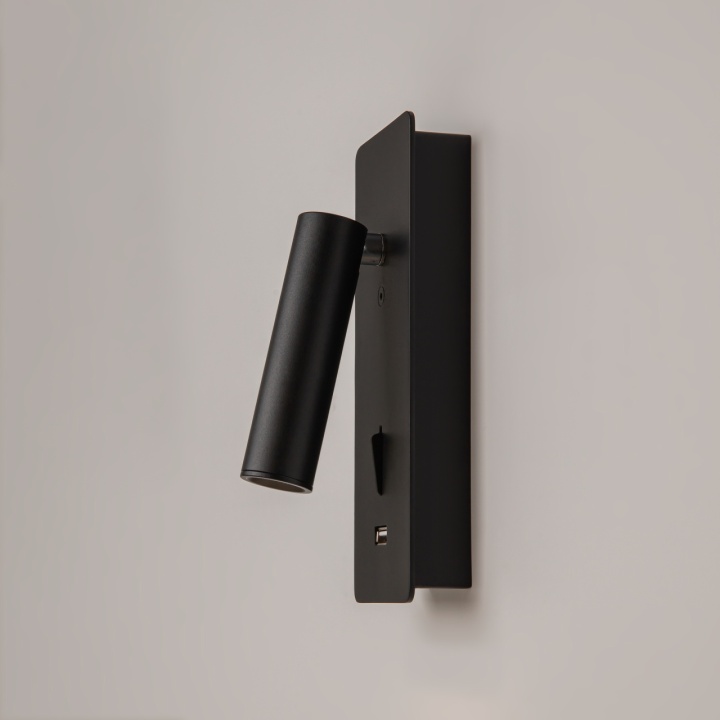 Aplica perete Mirax - H 18.6 cm, 3000K, Negru - Img 4