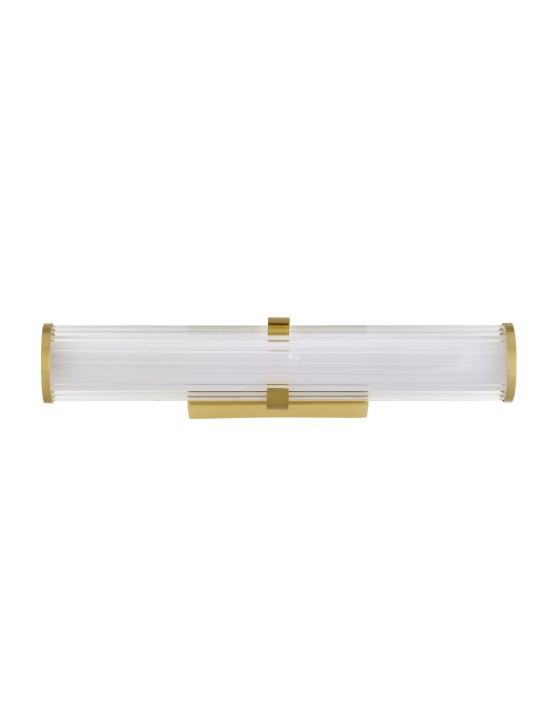Aplica perete pentru baie Hedula Auriu / Transparent 8,2 x 12 x 42 cm - Img 2