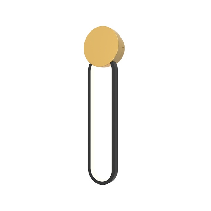 Aplică Sora 3000K - Negru mat, Gold Matt - Img 2