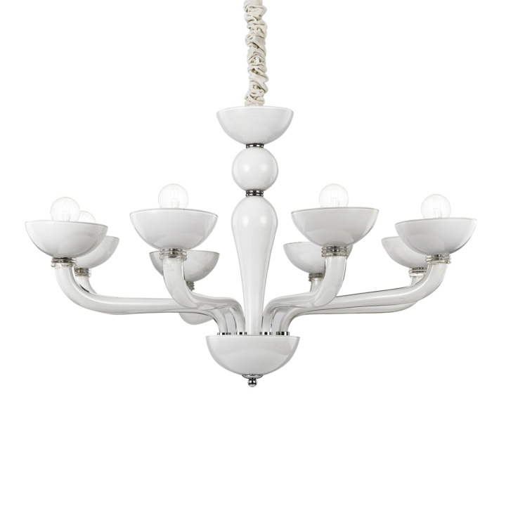 Candelabru Casanova Transparent, Crom - 88 cm - Img 2